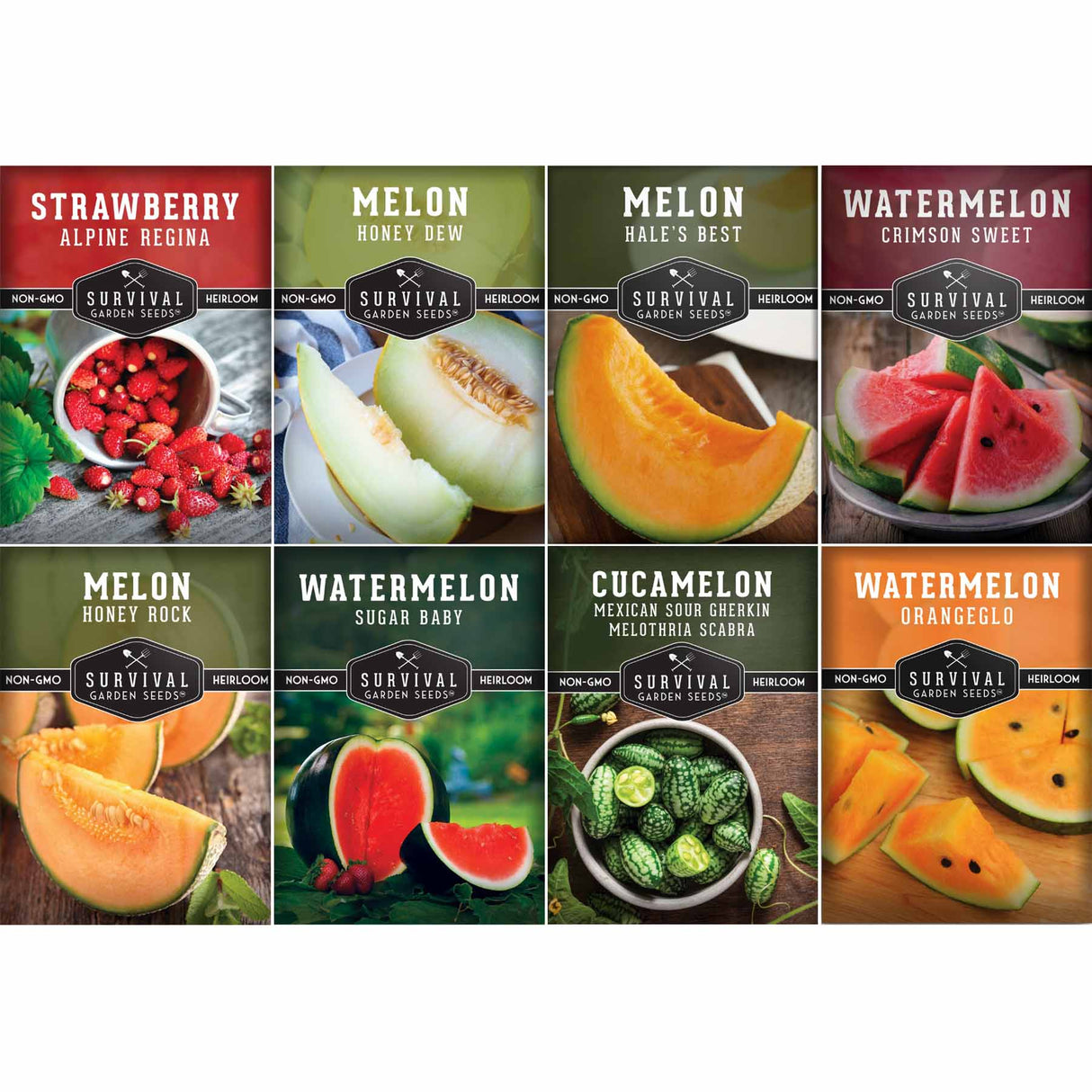 Fruit Seed Collection - 8 packets of heirloom fruit seeds