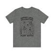 Support Local Pollinators Unisex Tee Shirt Front - Deep Heather