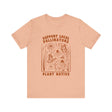 Support Local Pollinators Unisex Tee Shirt Front - Heather Peach