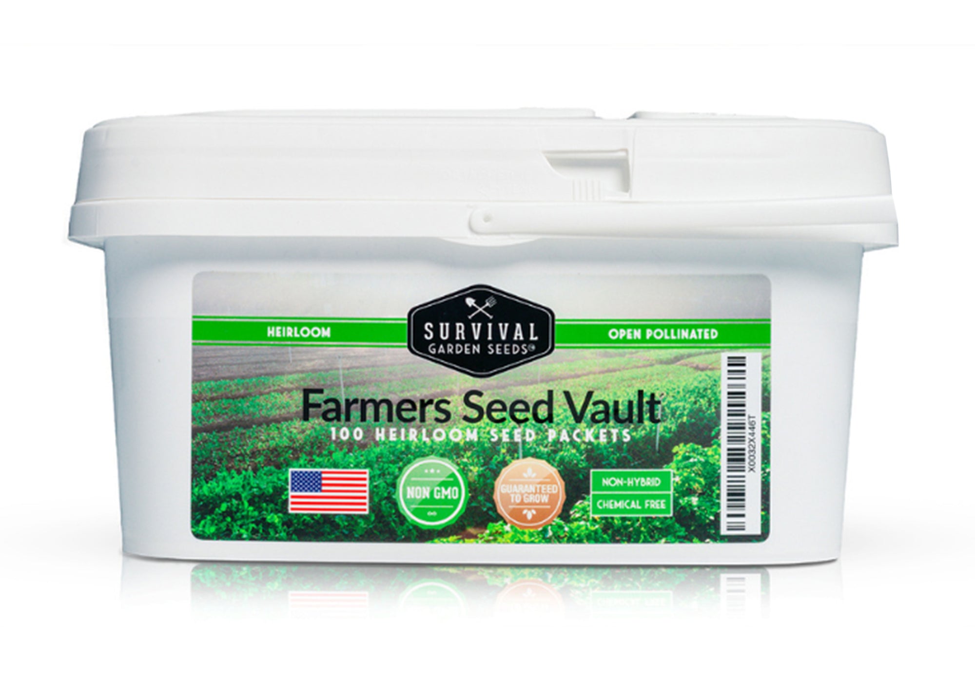 Farmers Seed Vault - 100 packs of heirloom garden seeds