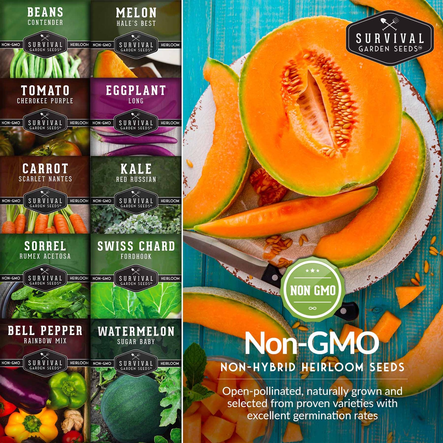 non-gmo non-hybrid heirloom garden seeds