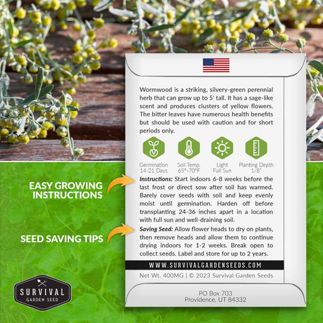 Wormwood seed growing instructions