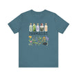 Unisex Cotton Tee - Farmacist - front - Heather Deep Teal