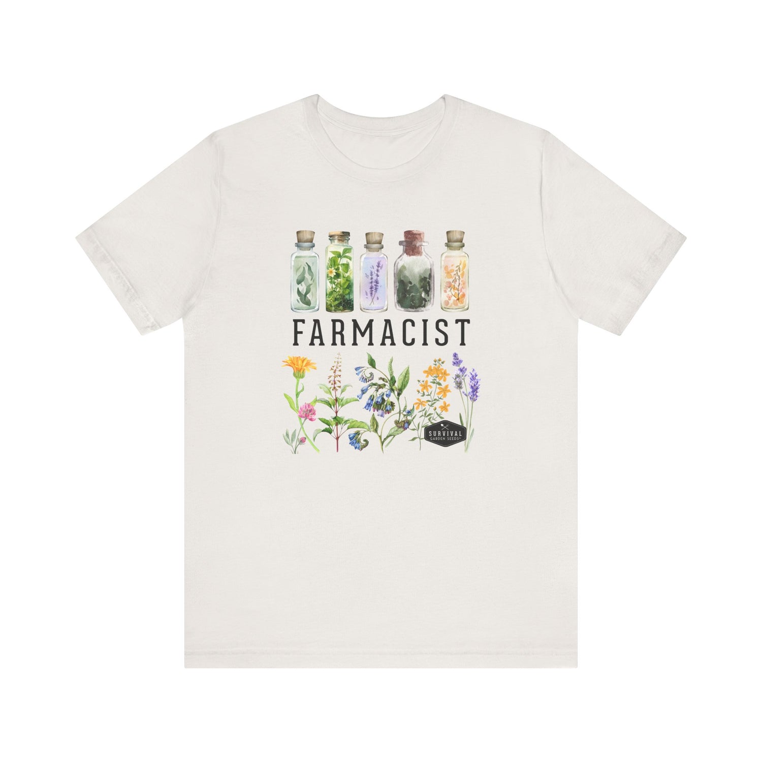 Unisex Cotton Tee - Farmacist - front - White