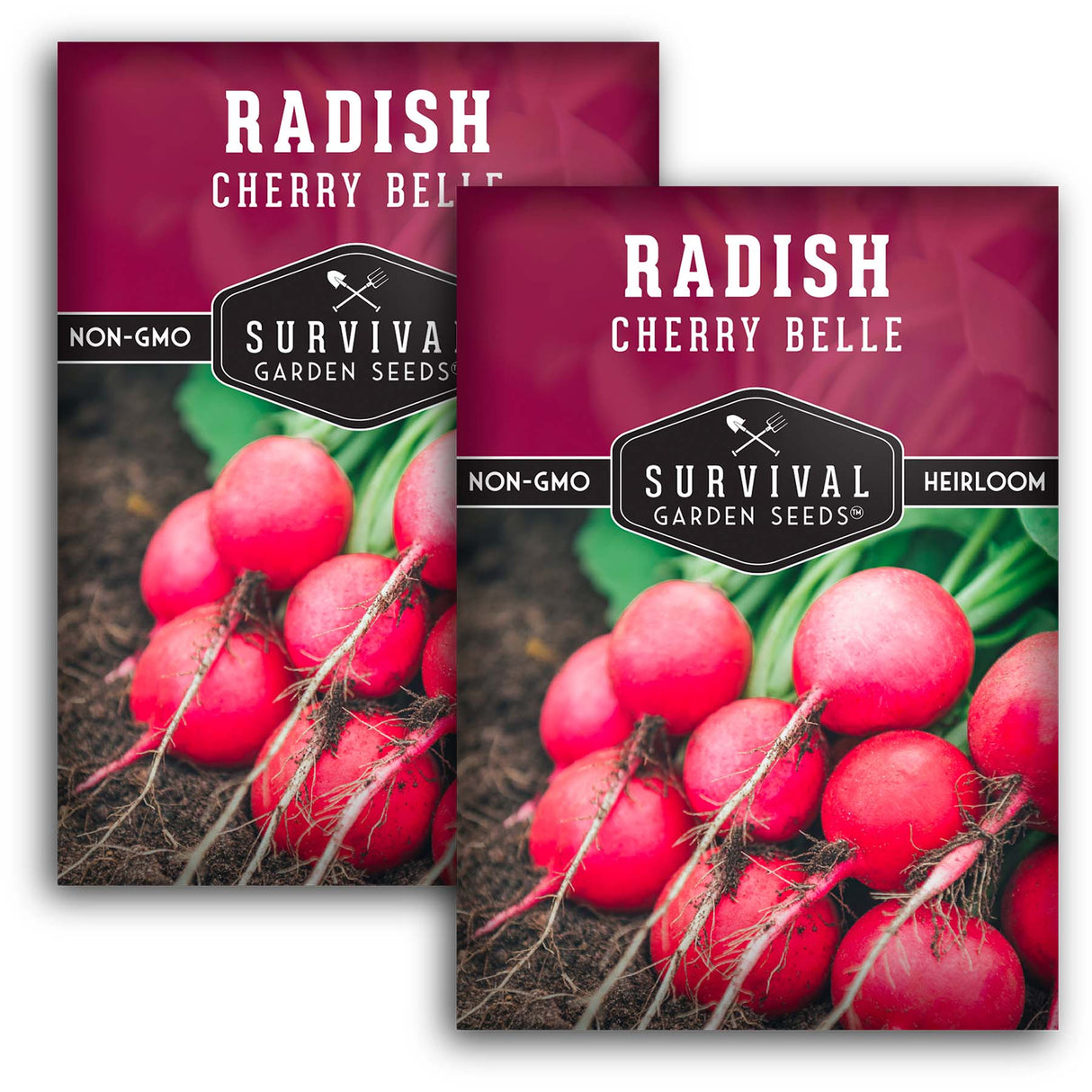 Cherry Belle Radish Seeds – Fast-Growing Heirloom AAS Winner for Crisp, Mild, Cool-Season Harvests