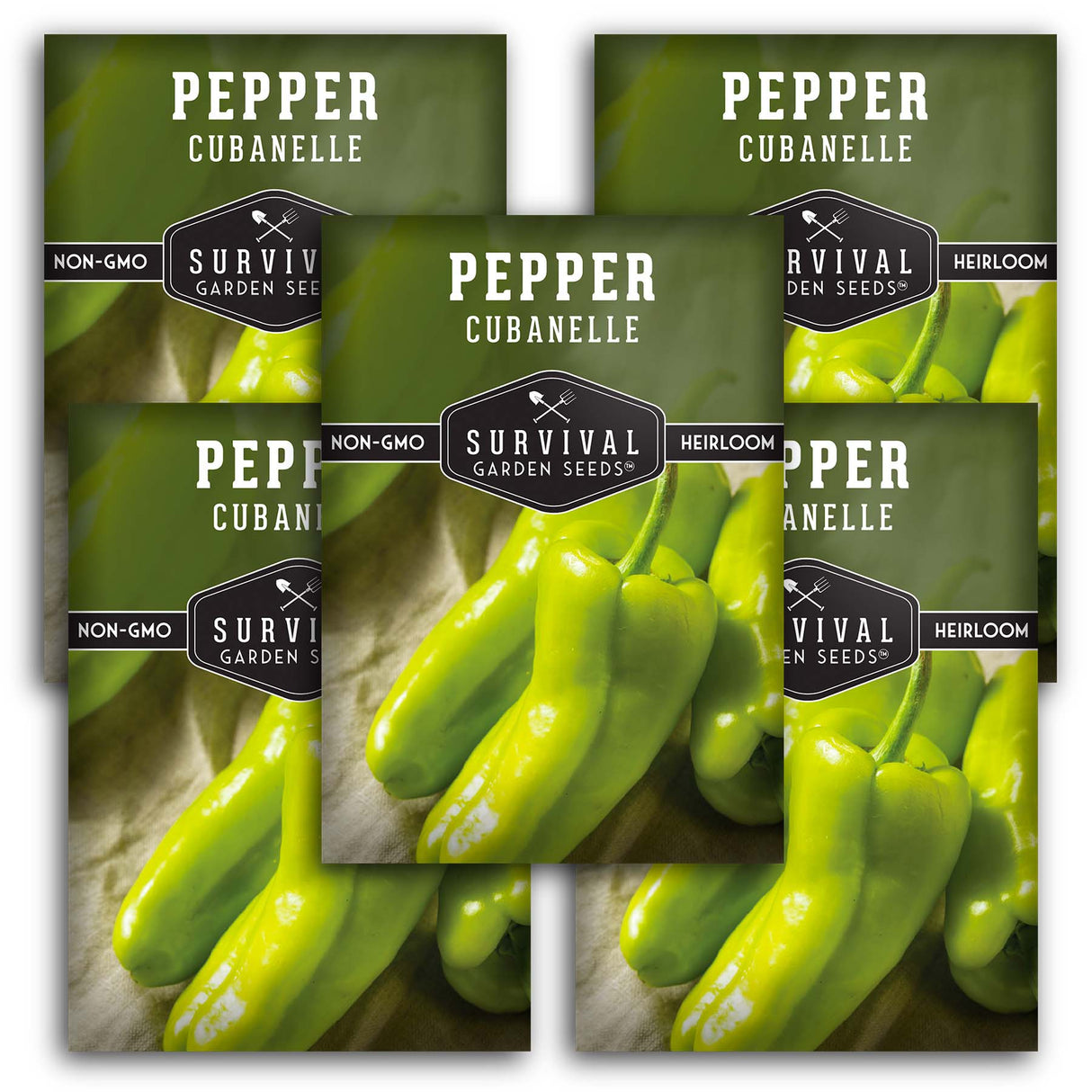 Cubanelle Pepper Seeds – Heirloom Non-GMO Sweet Italian Frying Peppers for Mild, Flavorful Cooking