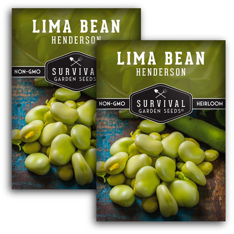 Henderson Bush Lima Bean Seeds – Heirloom Butter Beans