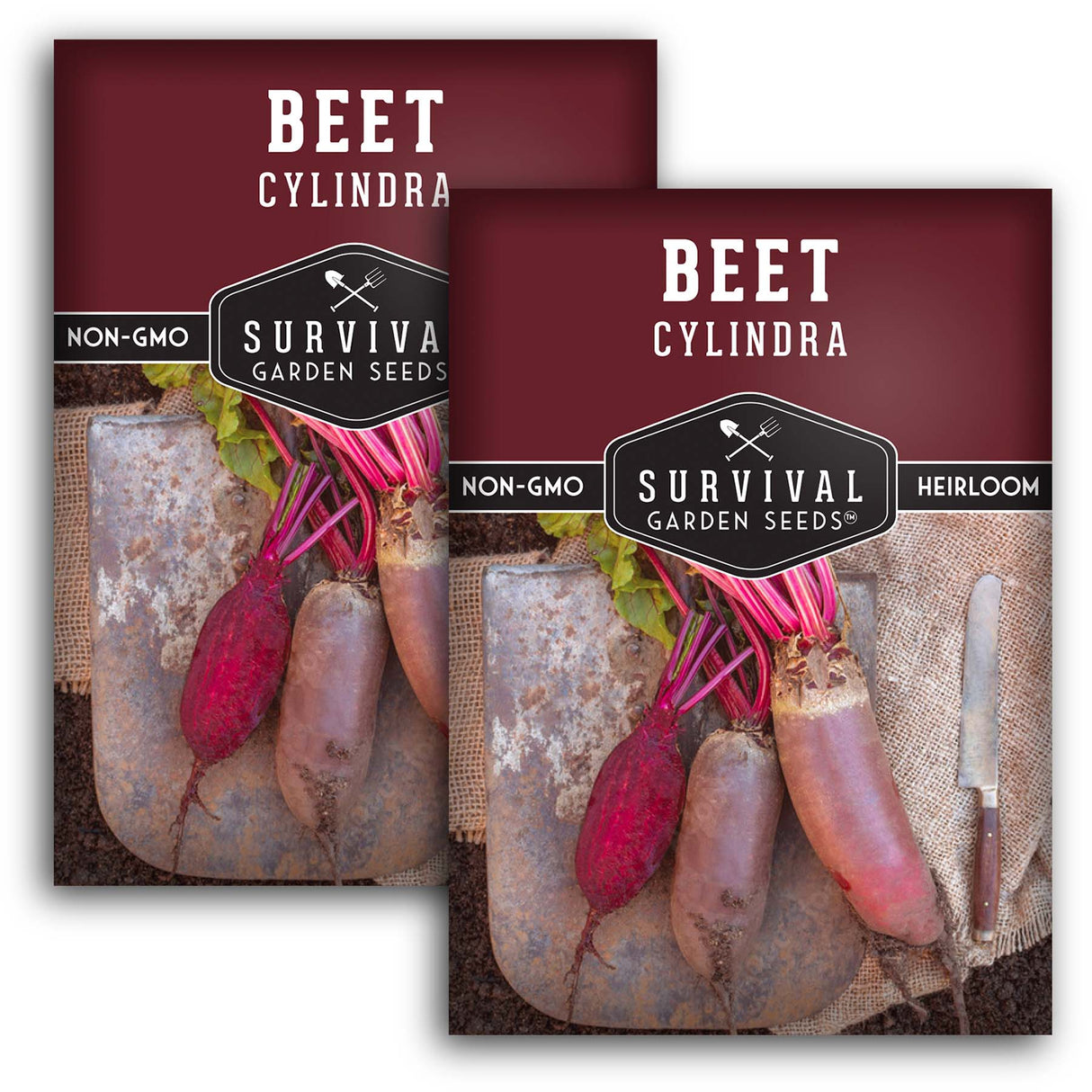 Cylindra Beet Seeds – Danish Heirloom Variety, Space-Saving Beets