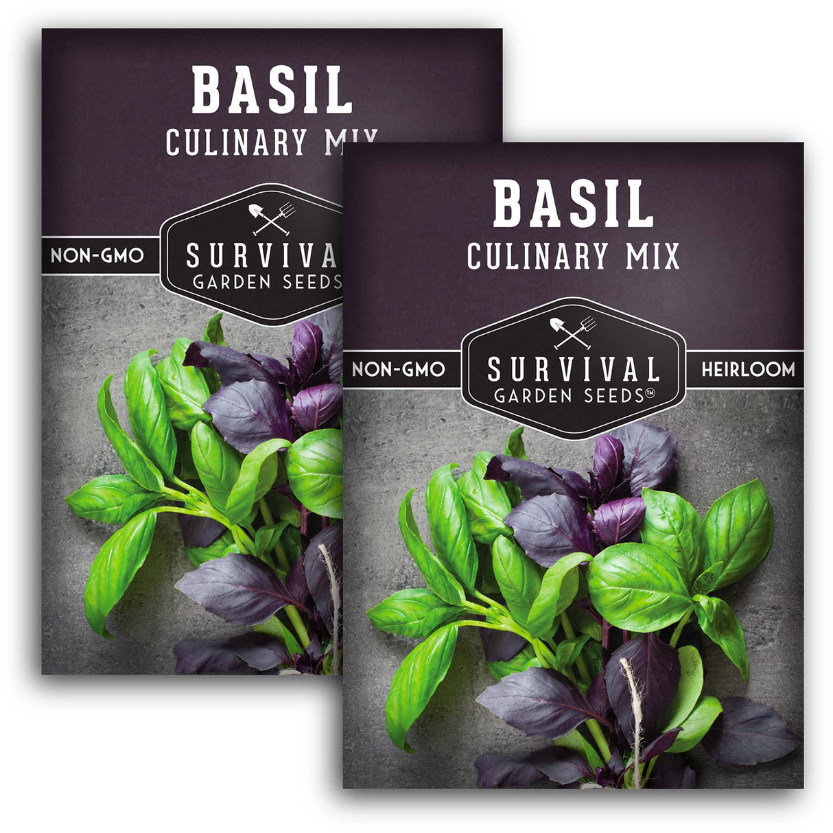 2 Packets of Culinary Mix Basil Seeds