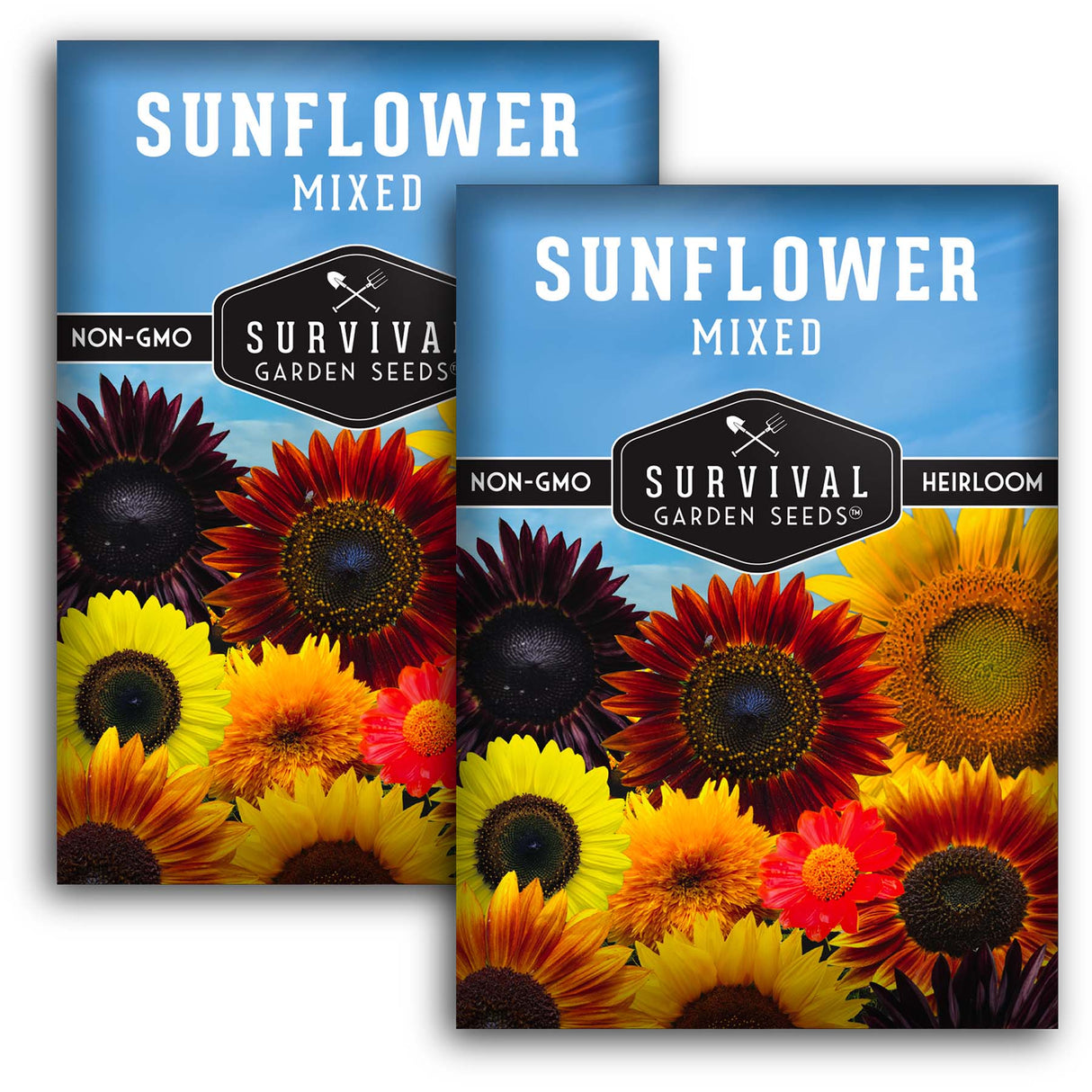 Sunflower Seed Mix – Colorful Heirloom Varieties for Pollinators and Garden Beauty