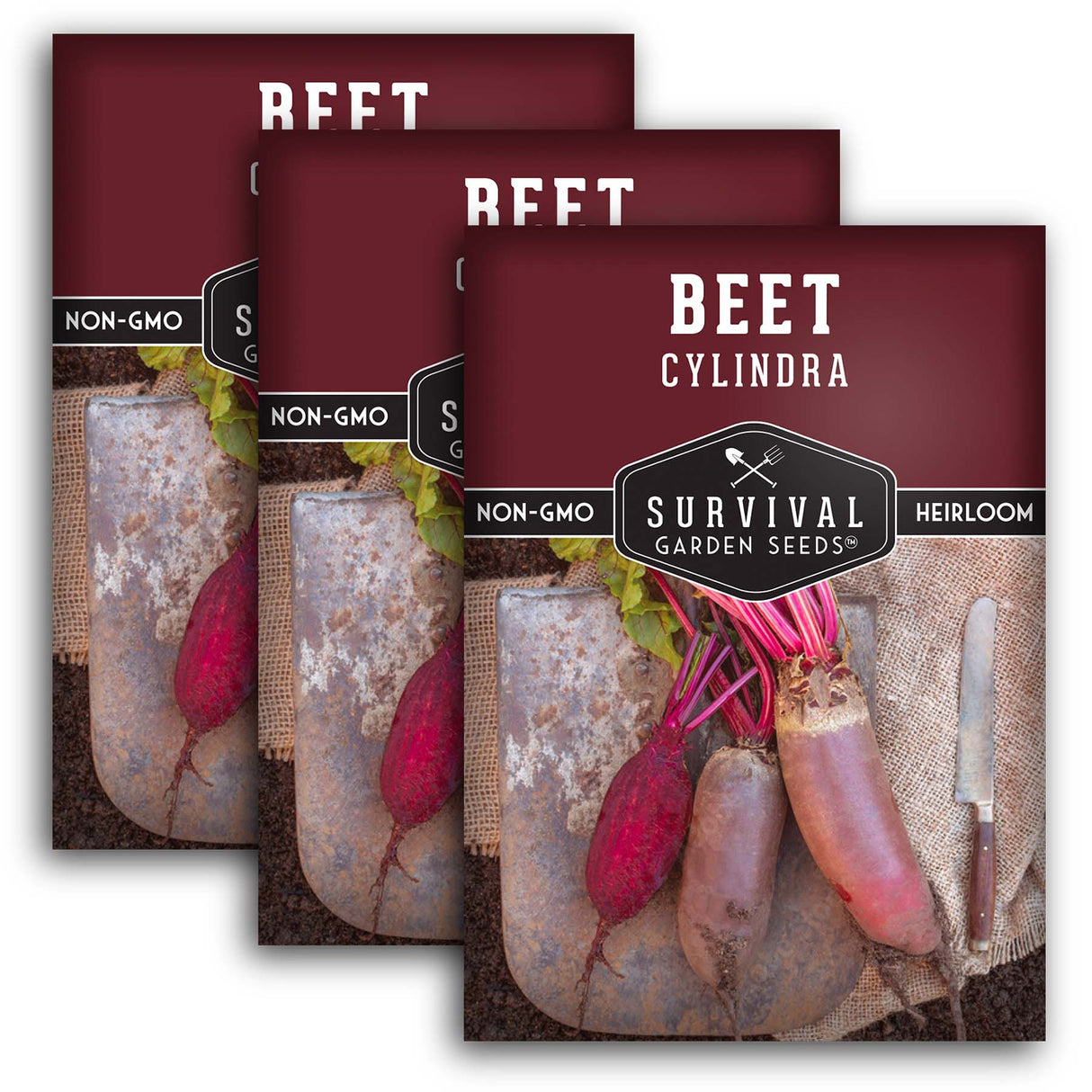 Cylindra Beet Seeds – Danish Heirloom Variety, Space-Saving Beets
