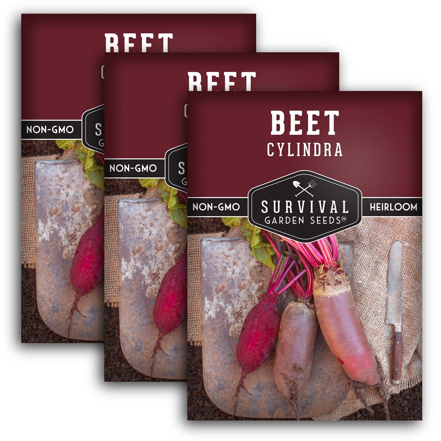 Cylindra Beet Seeds – Danish Heirloom Variety, Space-Saving Beets