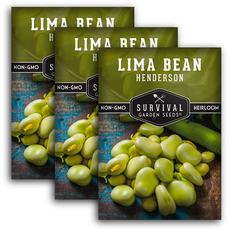 Henderson Bush Lima Bean Seeds – Heirloom Butter Beans