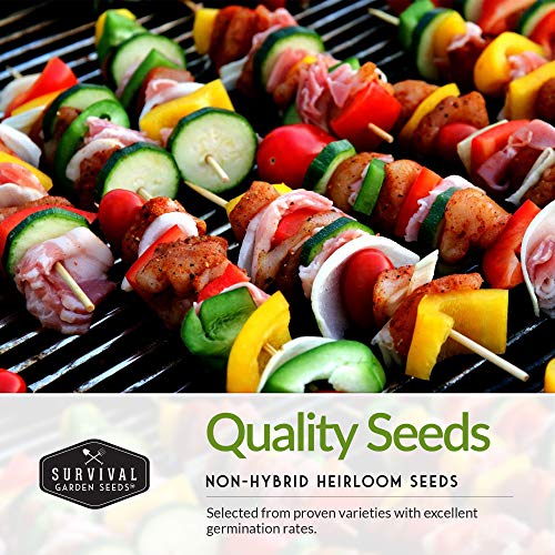 Kabob Skewer Vegetables Seed Collection - Veggies Great for the Grill