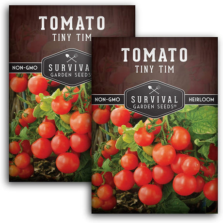 2 Packets of Tiny Tim tomato seeds