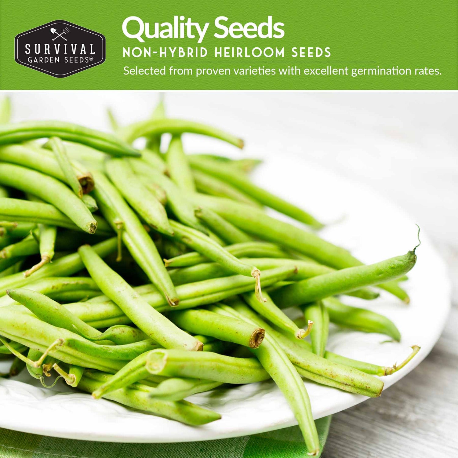 Quality non-hybrid heirloom bean seeds