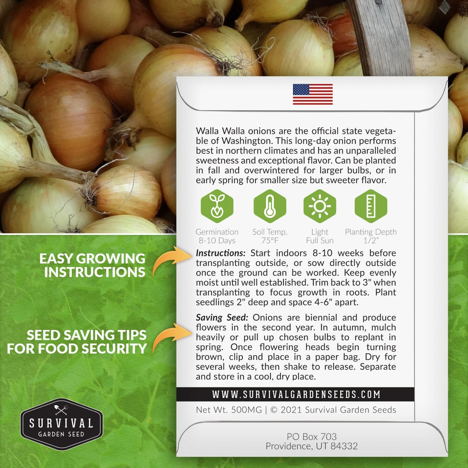 Walla Wall onion seed planting instructions