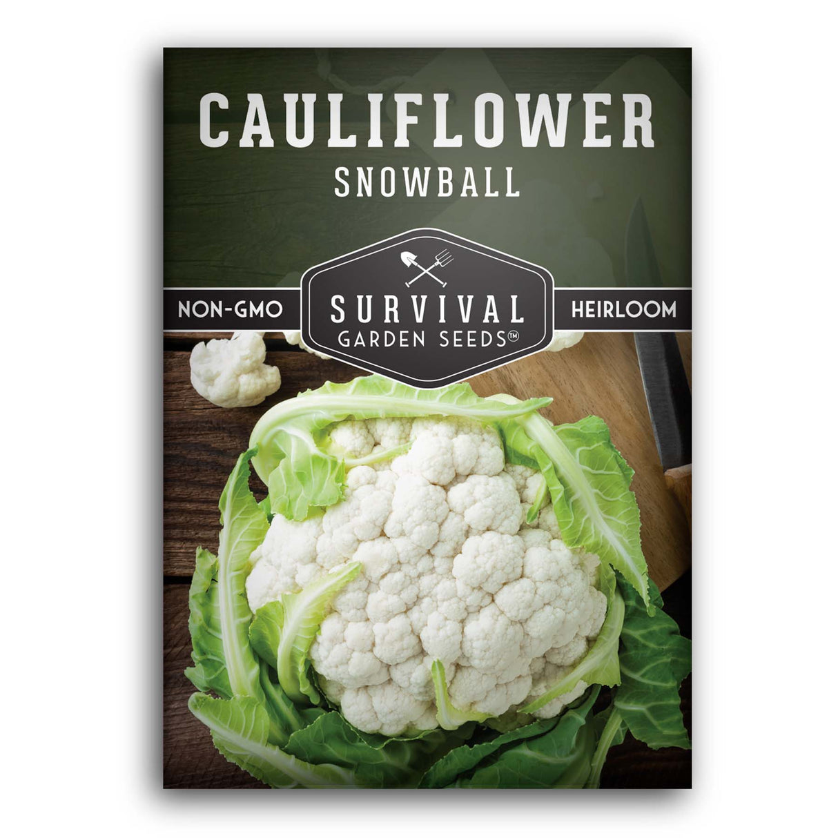 Snowball Cauliflower Seeds – Early-Maturing Heirloom with Large White Heads & Excellent Flavor