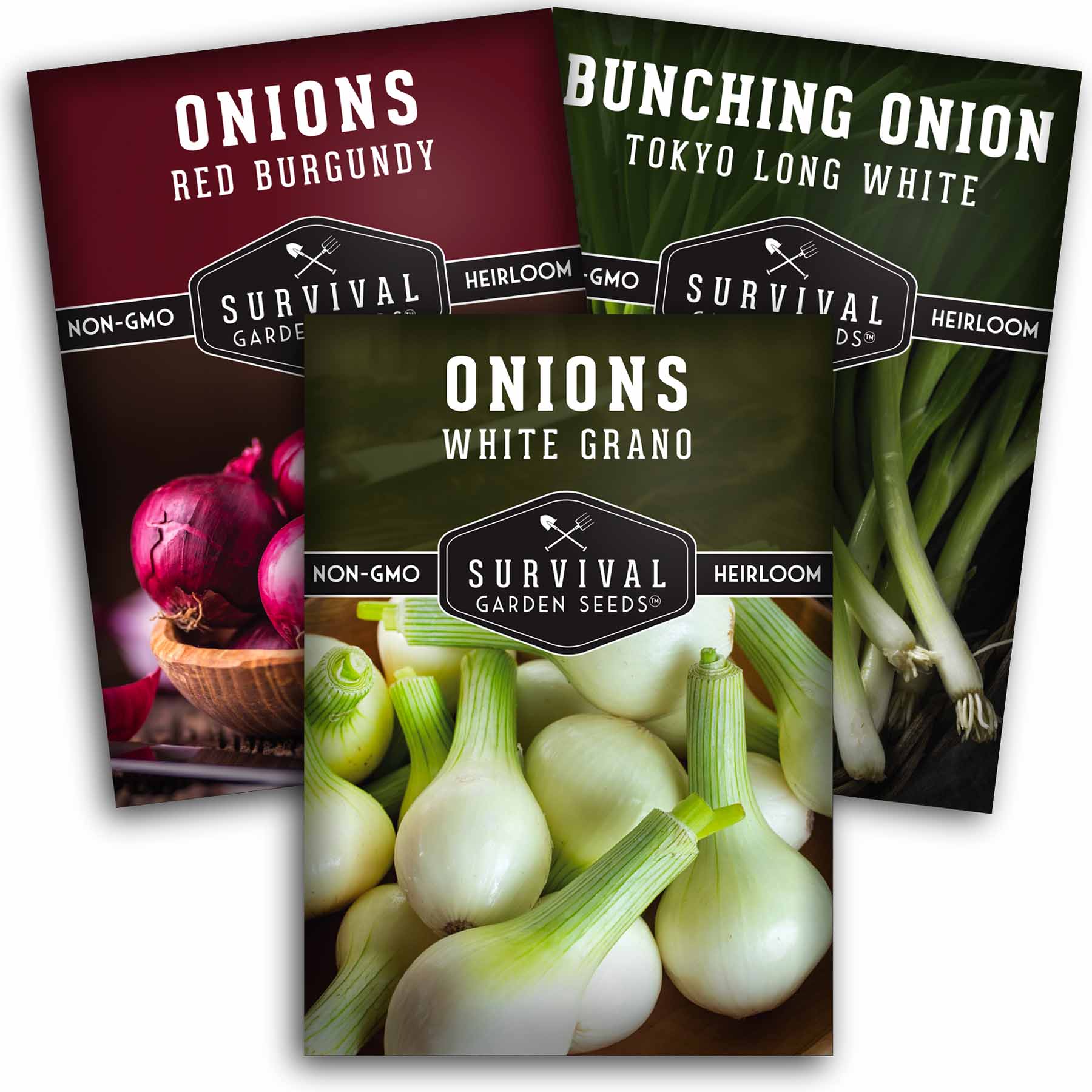 Short Day Onion Seed Collection - 3 Packets – SurvivalGardenSeeds