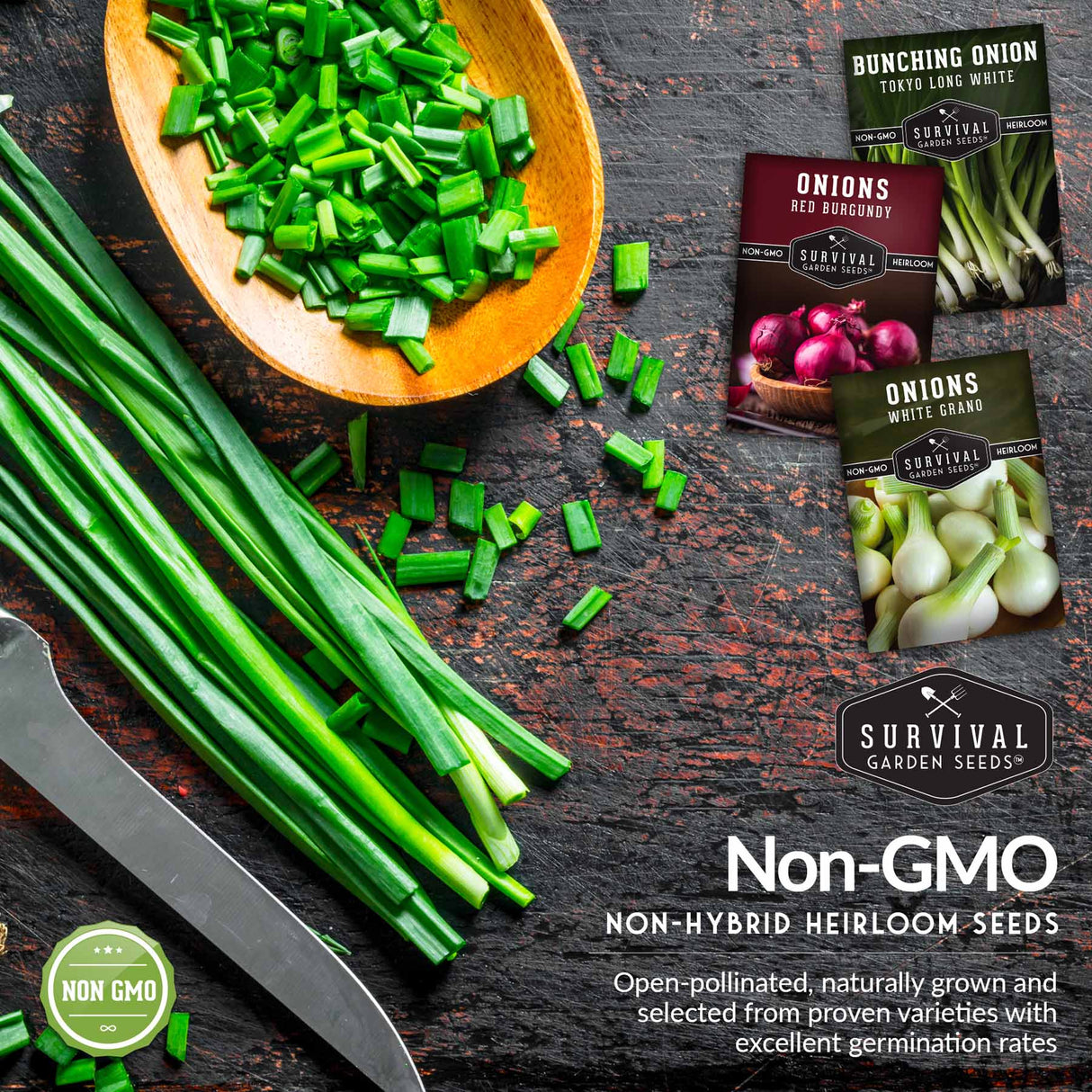 Non-GMO non-hybrid heirloom vegetable garden seeds