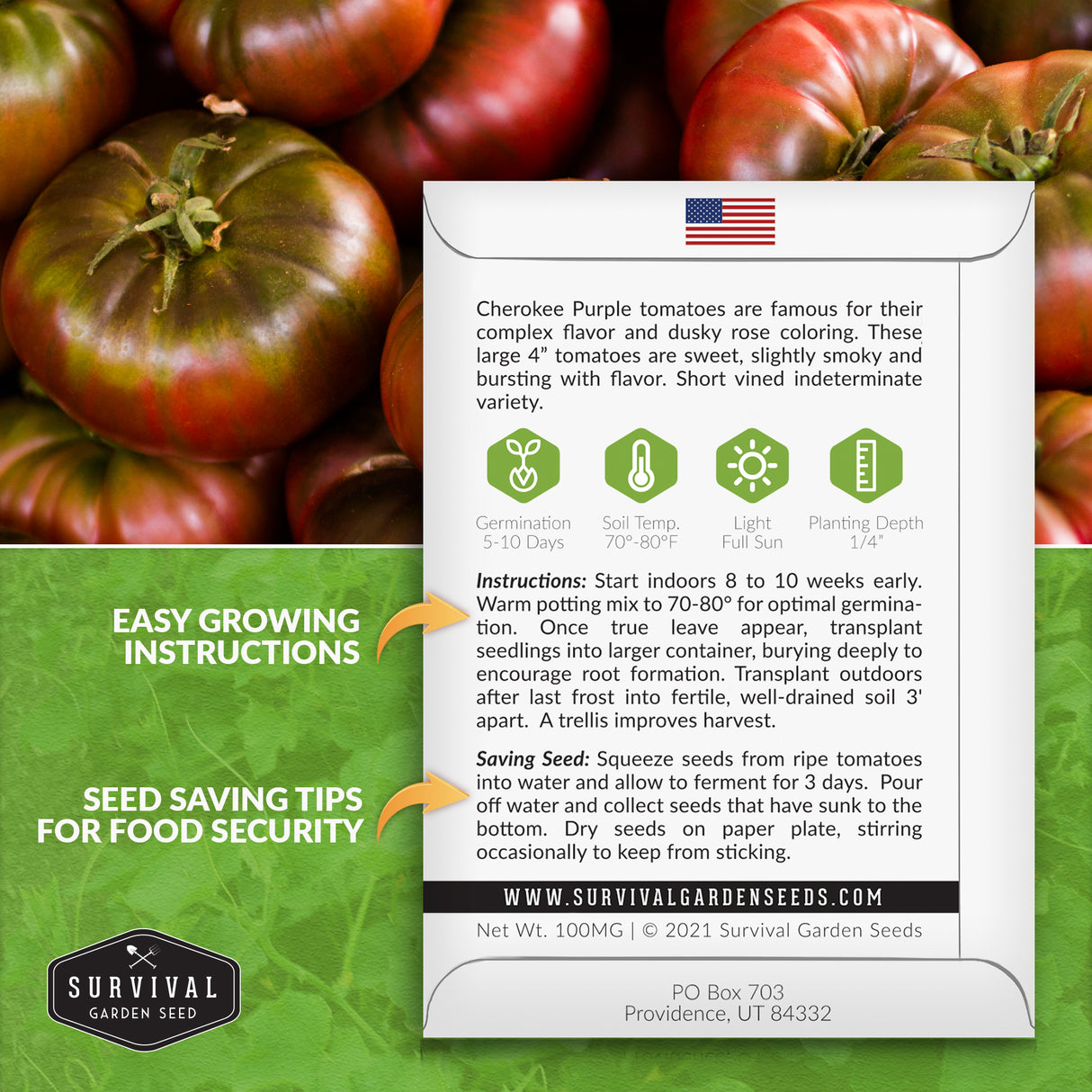 Cherokee Purple Tomato Seed