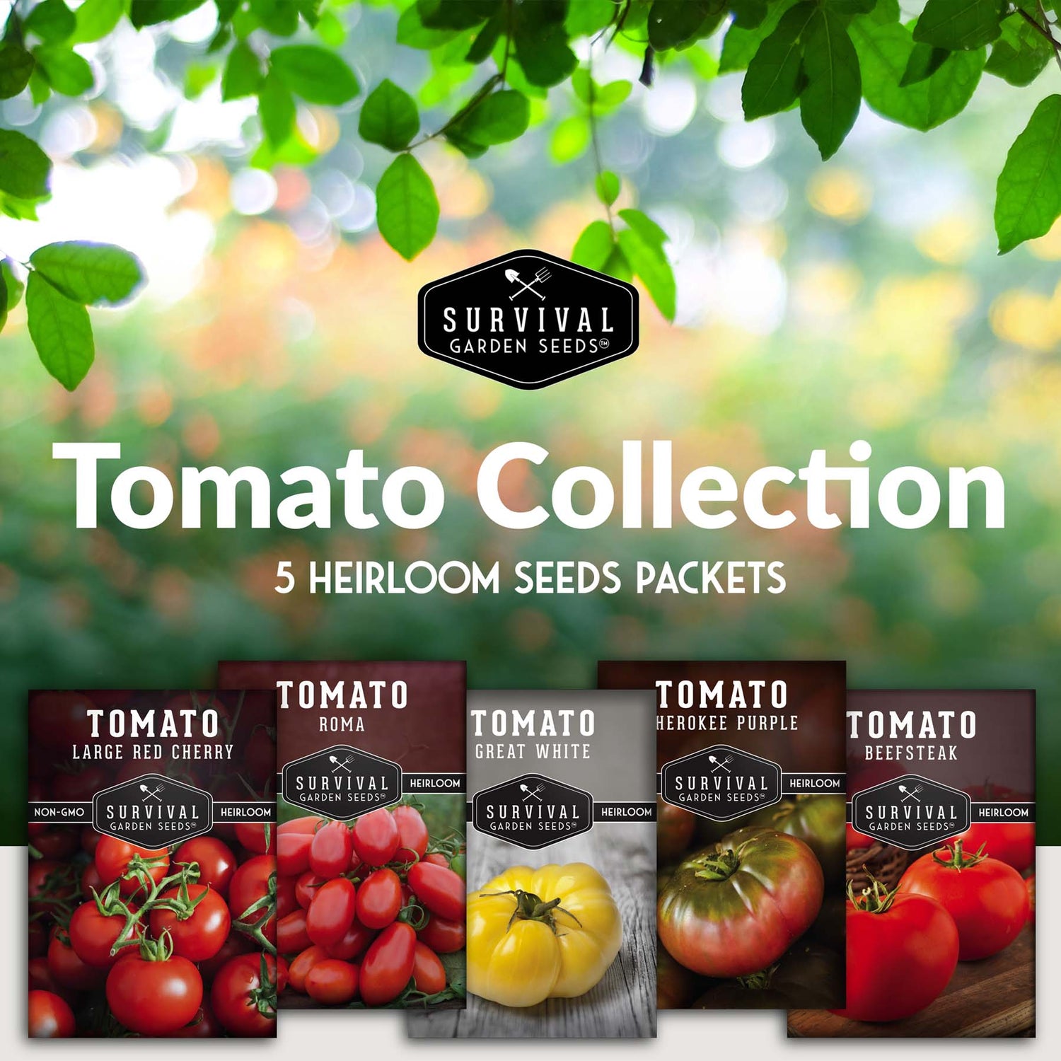 5 Heirloom Tomato Seed Packets