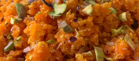 Vegan Carrot Halwa Recipe - Gajar Halwa