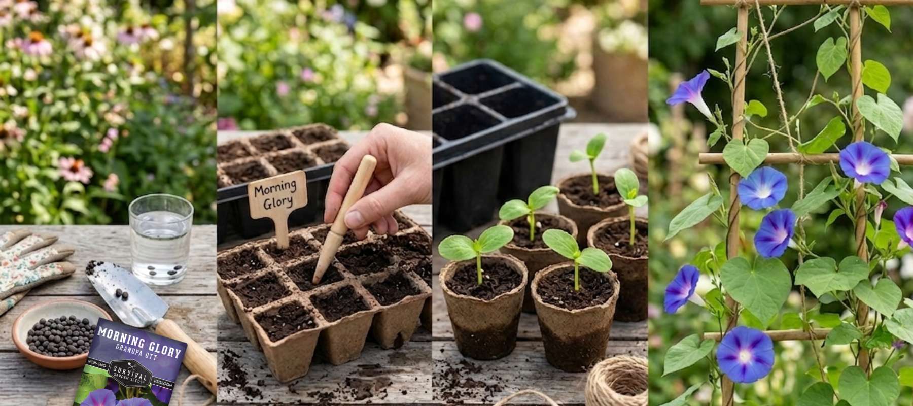 How to Grow Morning Glory from Seed  SurvivalGardenSeeds