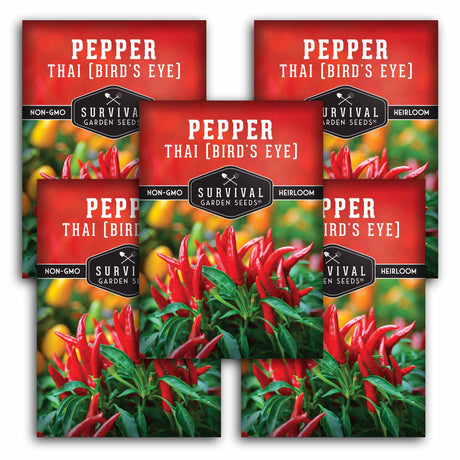 5 Packets of Thai Pepper Seeds