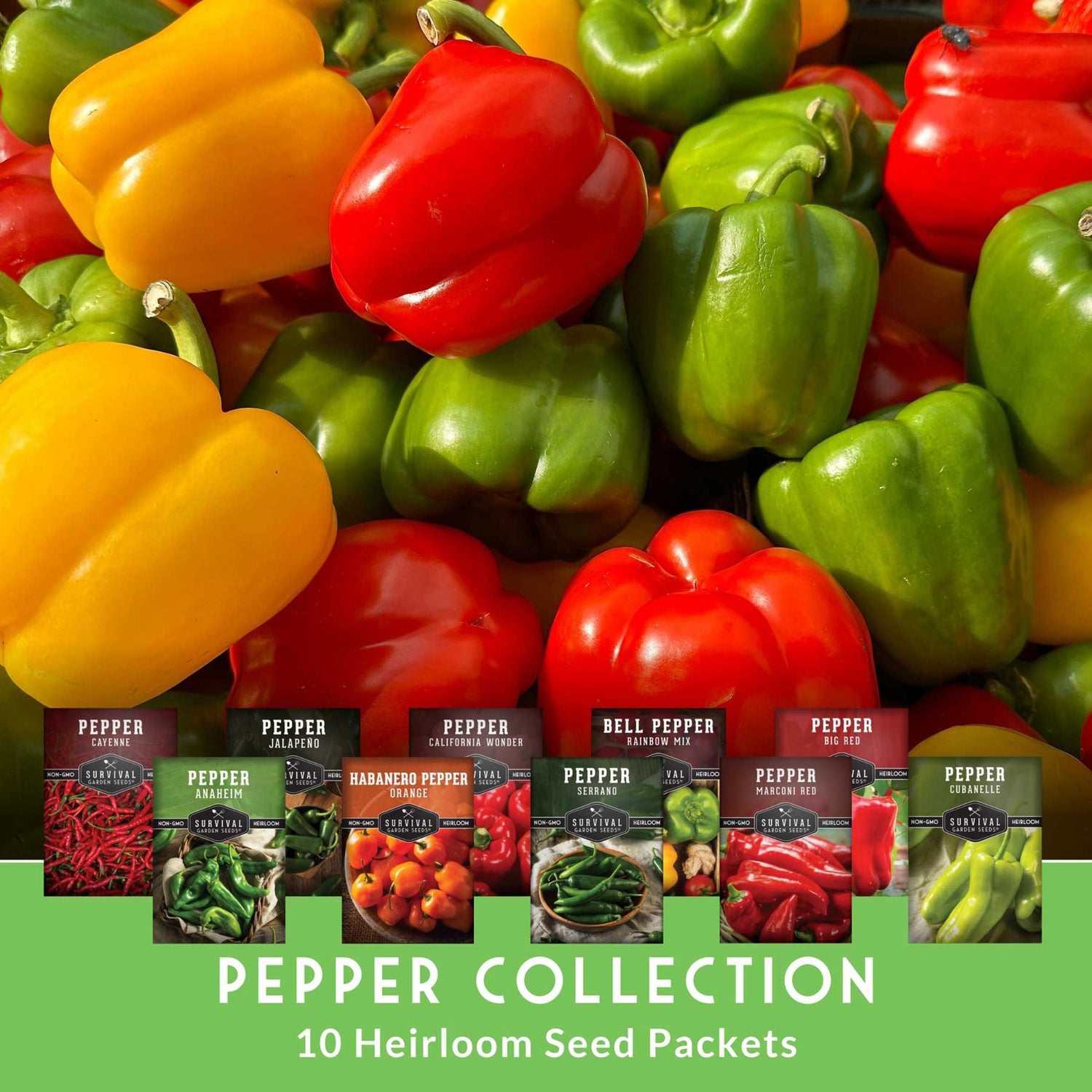 plant seeds bell pepper maryland free shipping 10 Pepper Seed Collection – Heirloom