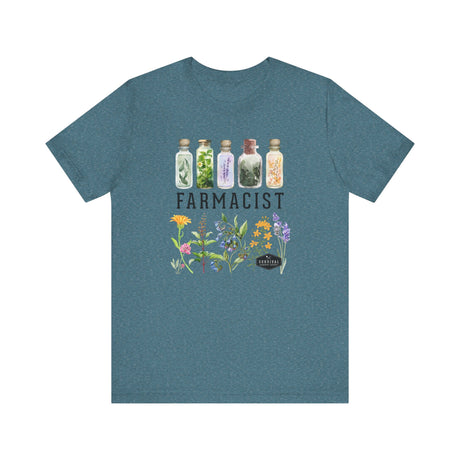 Farmacist Floral Short Sleeve Tee - Unisex Garden Lover Shirt