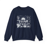 Farm to Table Crewneck Sweatshirt - Cozy Unisex Apparel for Food Lovers