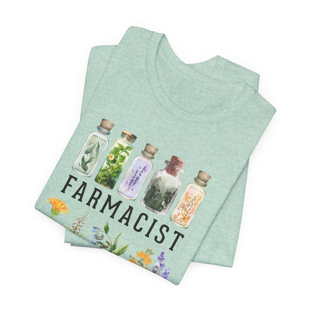 Farmacist Floral Short Sleeve Tee - Unisex Garden Lover Shirt