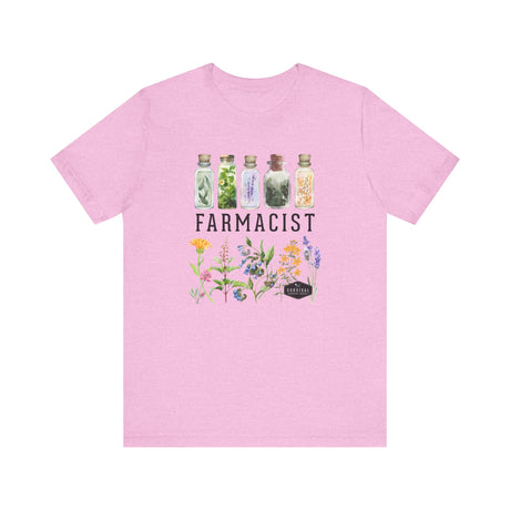 Farmacist Floral Short Sleeve Tee - Unisex Garden Lover Shirt