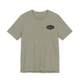 Get Back to Your Roots, Plant Native Tee - Shirt front with Survival Garden Seeds logo - Heather Stone