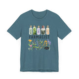 Farmacist Floral Short Sleeve Tee - Unisex Garden Lover Shirt