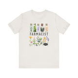 Farmacist Floral Short Sleeve Tee - Unisex Garden Lover Shirt