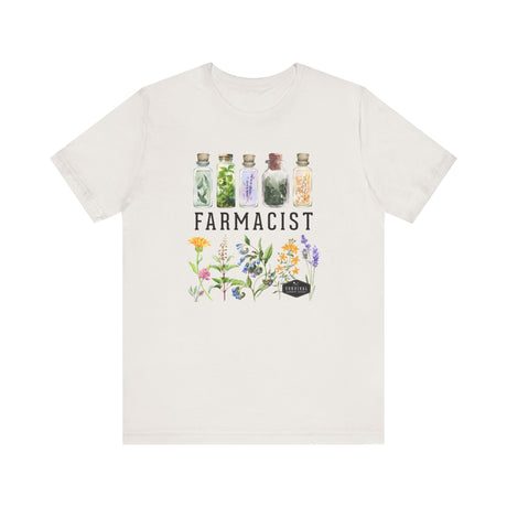 Farmacist Floral Short Sleeve Tee - Unisex Garden Lover Shirt