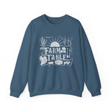 Farm to Table Crewneck Sweatshirt - Cozy Unisex Apparel for Food Lovers