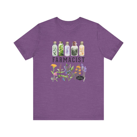 Farmacist Floral Short Sleeve Tee - Unisex Garden Lover Shirt