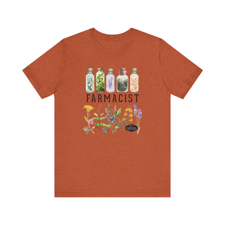 Farmacist Floral Short Sleeve Tee - Unisex Garden Lover Shirt