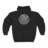 A Garden Today Keeps the Apocalypse at Bay Zip Hoodie - Back - Black