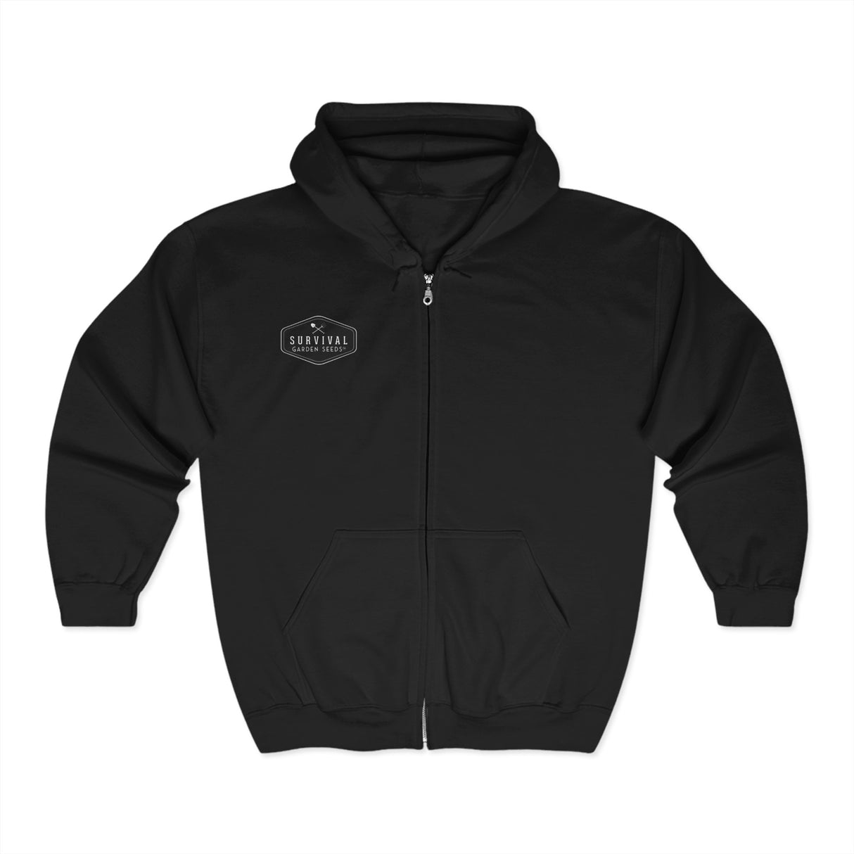 A Garden Today Keeps the Apocalypse at Bay Zip Hoodie - Front - Black