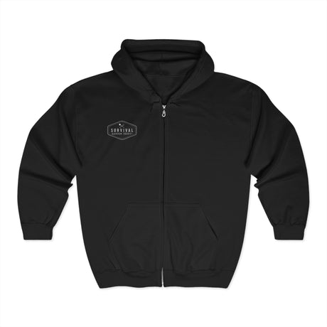 A Garden Today Keeps the Apocalypse at Bay Zip Hoodie - Front - Black