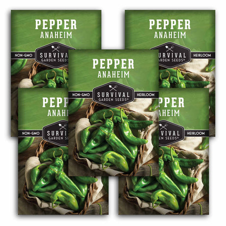 5 packets of anaheim pepper seeds