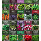 20 packets of heirloom vegetable, herb & flower seeds