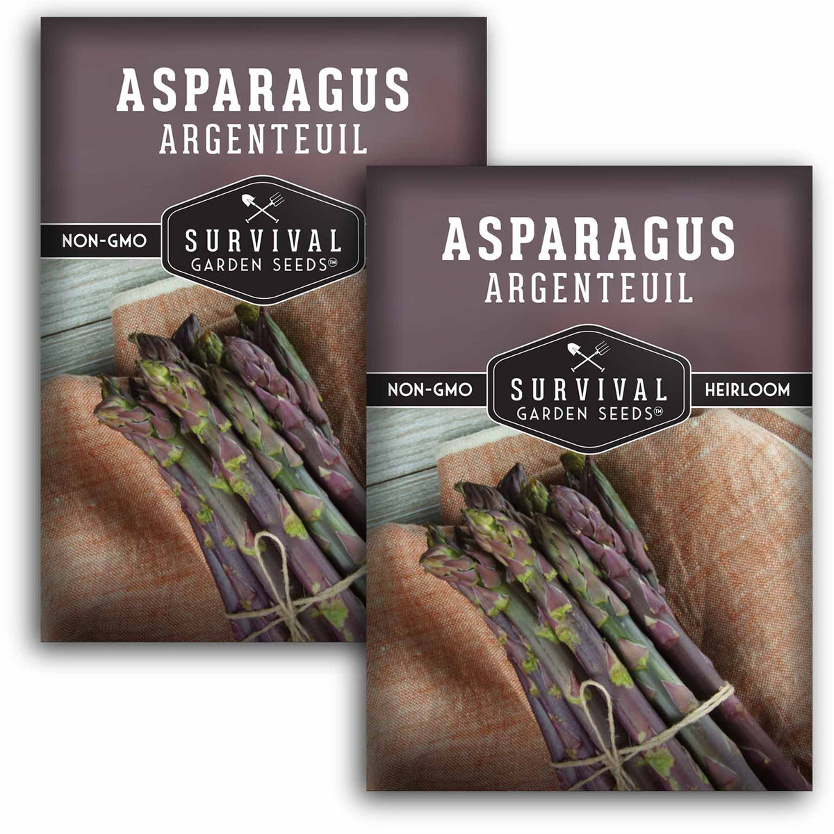 2 packets of Argenteuil Asparagus seeds