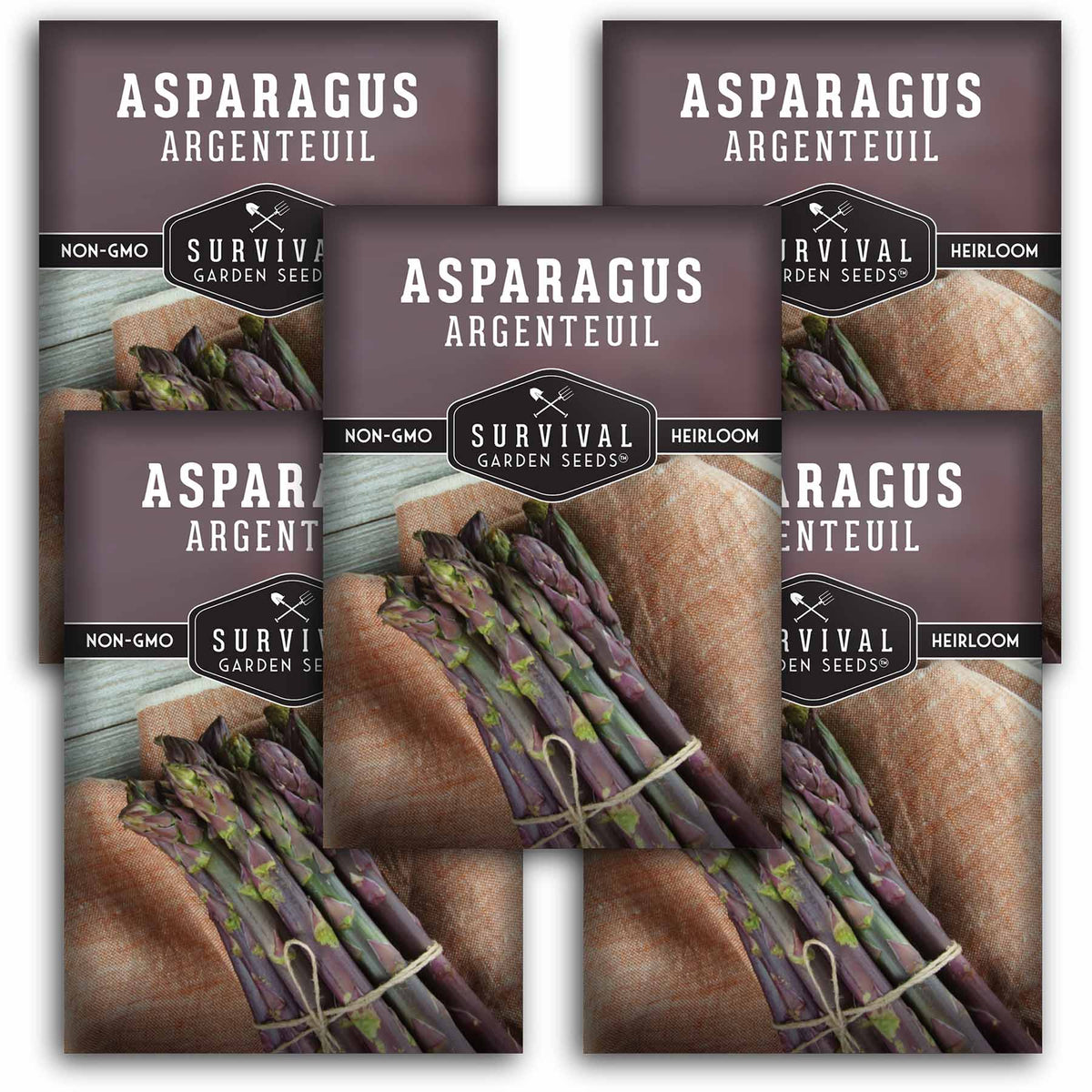 5 packets of Argenteuil Asparagus seeds
