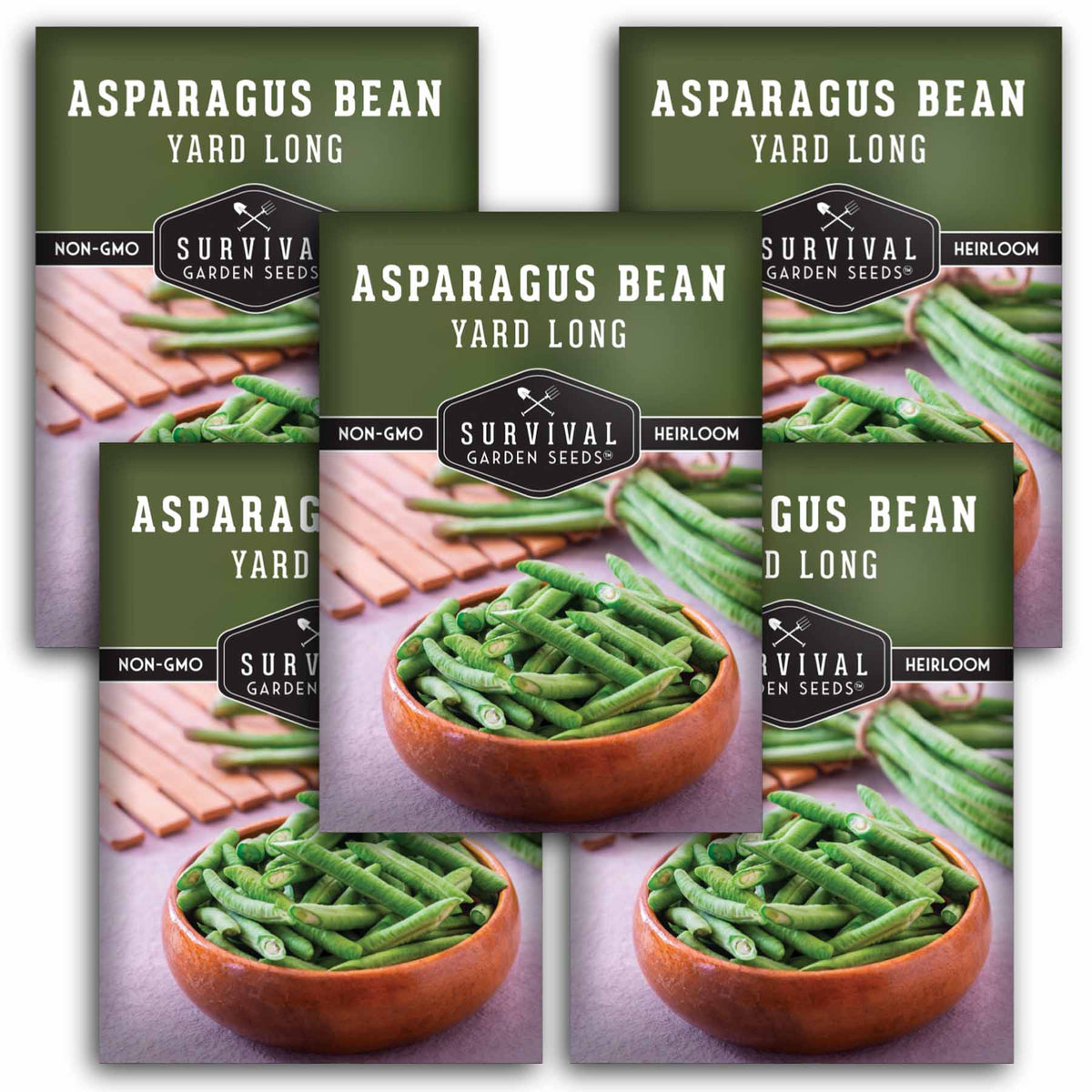 5 packets of Asparagus Bean seeds