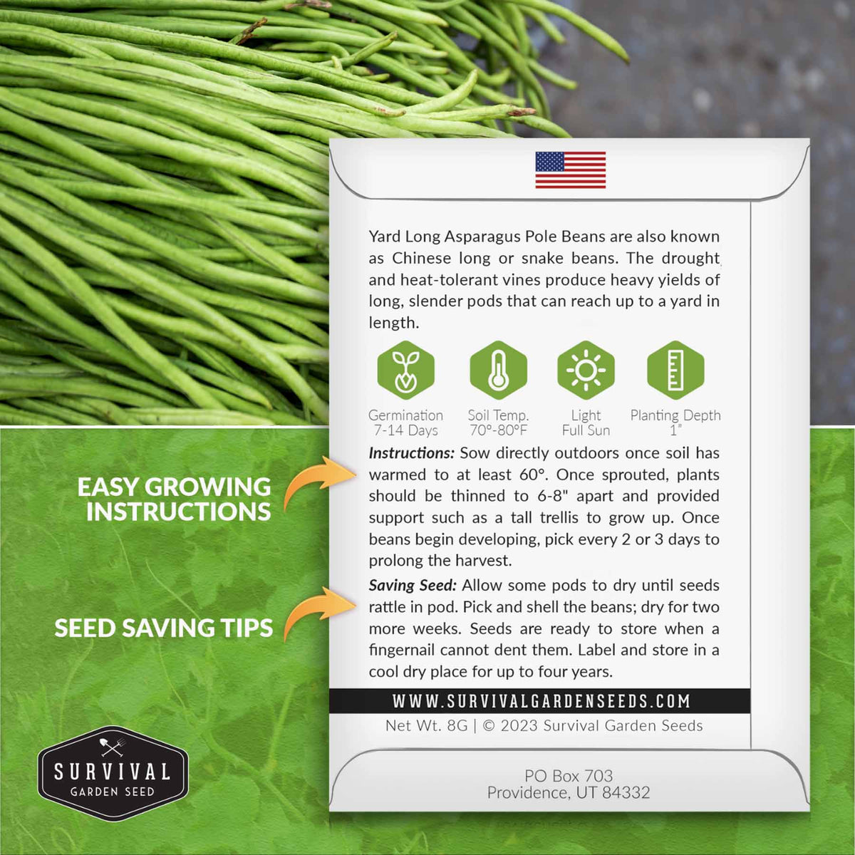 Asparagus bean seed growing instructions